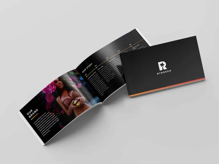 ByRokko: End-to-end design direction and execution for a tanning cosmetics brand, from brand book design to digital advertising.