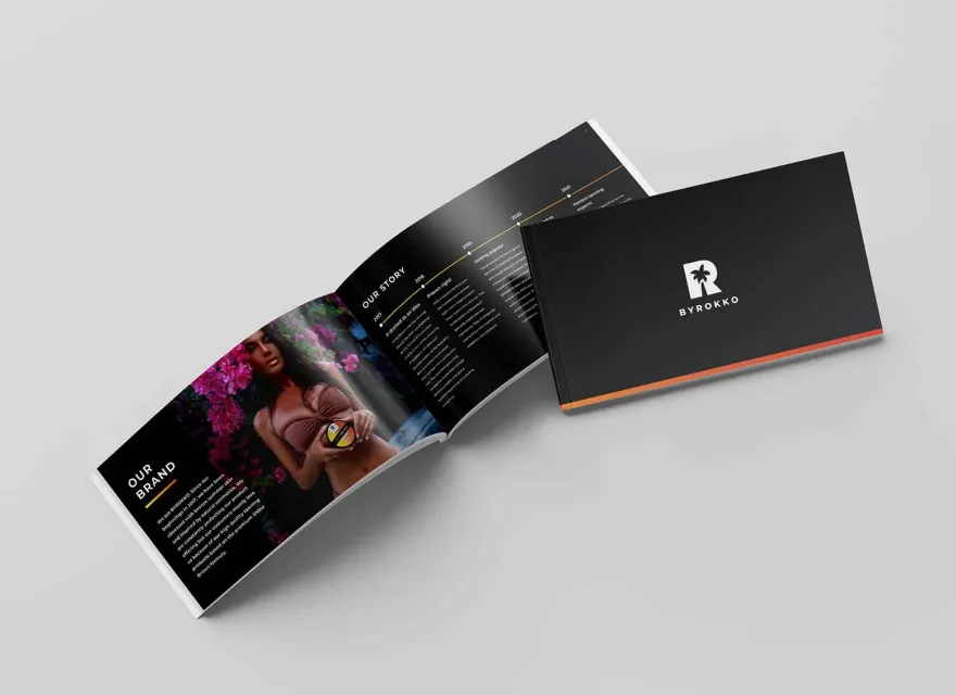ByRokko: End-to-end design direction and execution for a tanning cosmetics brand, from brand book design to digital advertising.
