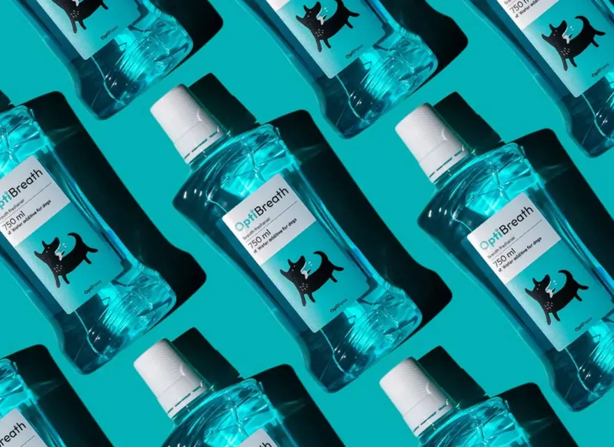 OptiPaws: Visual identity and packaging design for a dog's supplement brand.