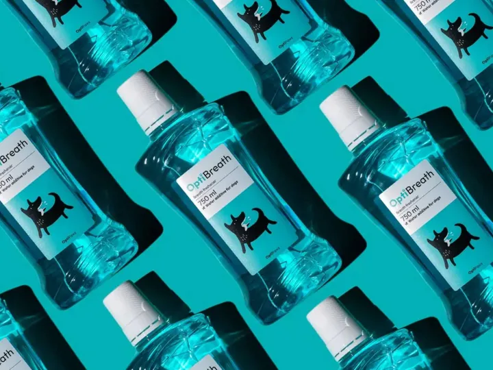 OptiPaws: Visual identity and packaging design for a dog's supplement brand.